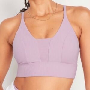 Old Navy Powersoft Lavender Purple Padded Sports Bra XL Extra Large
